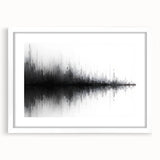 Black and White Abstract Landscape Art - Modern Minimalist Print