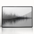 Black and White Abstract Landscape Art - Modern Minimalist Print