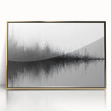 Black and White Abstract Landscape Art - Modern Minimalist Print
