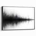 Black and White Abstract Landscape Art - Modern Minimalist Print