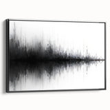 Black and White Abstract Landscape Art - Modern Minimalist Print