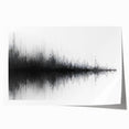 Black and White Abstract Landscape Art - Modern Minimalist Print
