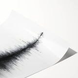 Black and White Abstract Landscape Art - Modern Minimalist Print