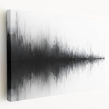 Black and White Abstract Landscape Art - Modern Minimalist Print