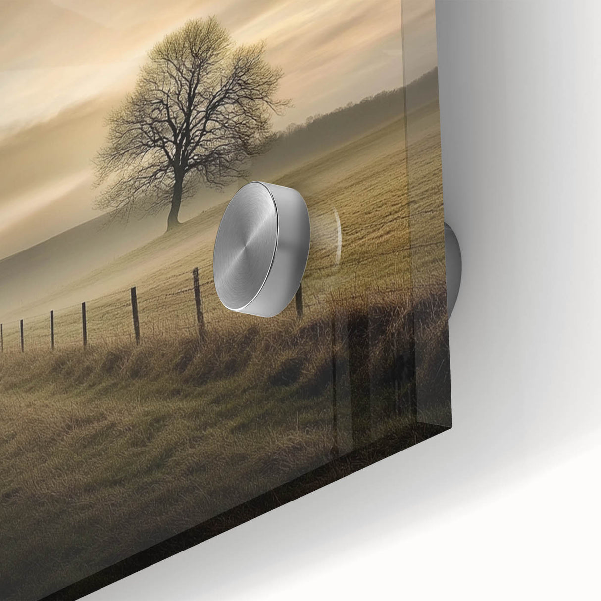 Misty Countryside Tree - Fine Art Photography Framed Prints