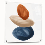 Modern Geometric Wall Decor – Minimalist Abstract Stacked Shape Print