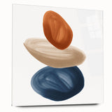 Modern Geometric Wall Decor – Minimalist Abstract Stacked Shape Print