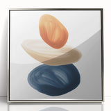 Modern Geometric Wall Decor – Minimalist Abstract Stacked Shape Print