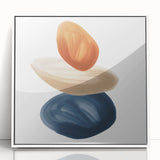 Modern Geometric Wall Decor – Minimalist Abstract Stacked Shape Print