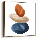 Modern Geometric Wall Decor – Minimalist Abstract Stacked Shape Print