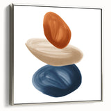 Modern Geometric Wall Decor – Minimalist Abstract Stacked Shape Print