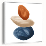 Modern Geometric Wall Decor – Minimalist Abstract Stacked Shape Print