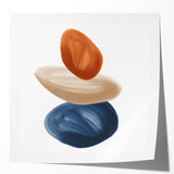 Modern Geometric Wall Decor – Minimalist Abstract Stacked Shape Print