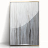 Contemporary Canvas Prints - Soft White & Gray Abstract Art