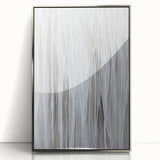 Contemporary Canvas Prints - Soft White & Gray Abstract Art