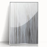 Contemporary Canvas Prints - Soft White & Gray Abstract Art
