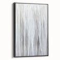 Contemporary Canvas Prints - Soft White & Gray Abstract Art