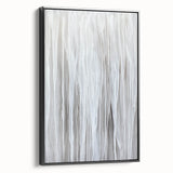 Contemporary Canvas Prints - Soft White & Gray Abstract Art