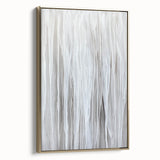 Contemporary Canvas Prints - Soft White & Gray Abstract Art