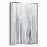 Contemporary Canvas Prints - Soft White & Gray Abstract Art