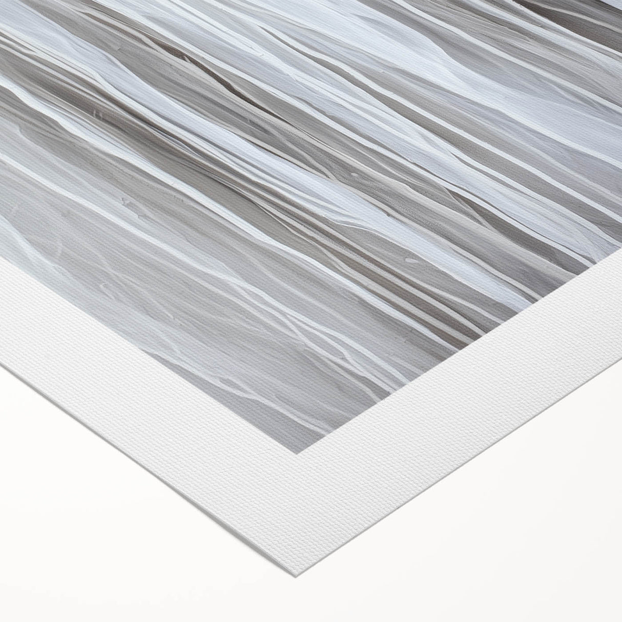 Contemporary Canvas Prints - Soft White & Gray Abstract Art