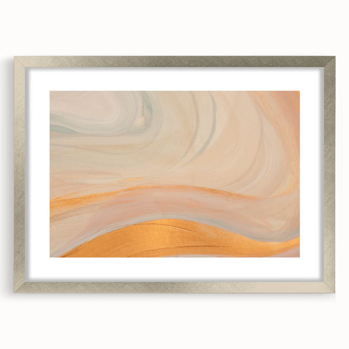 Peaceful Scenery Framed Art – Elegant Abstract Landscape Print