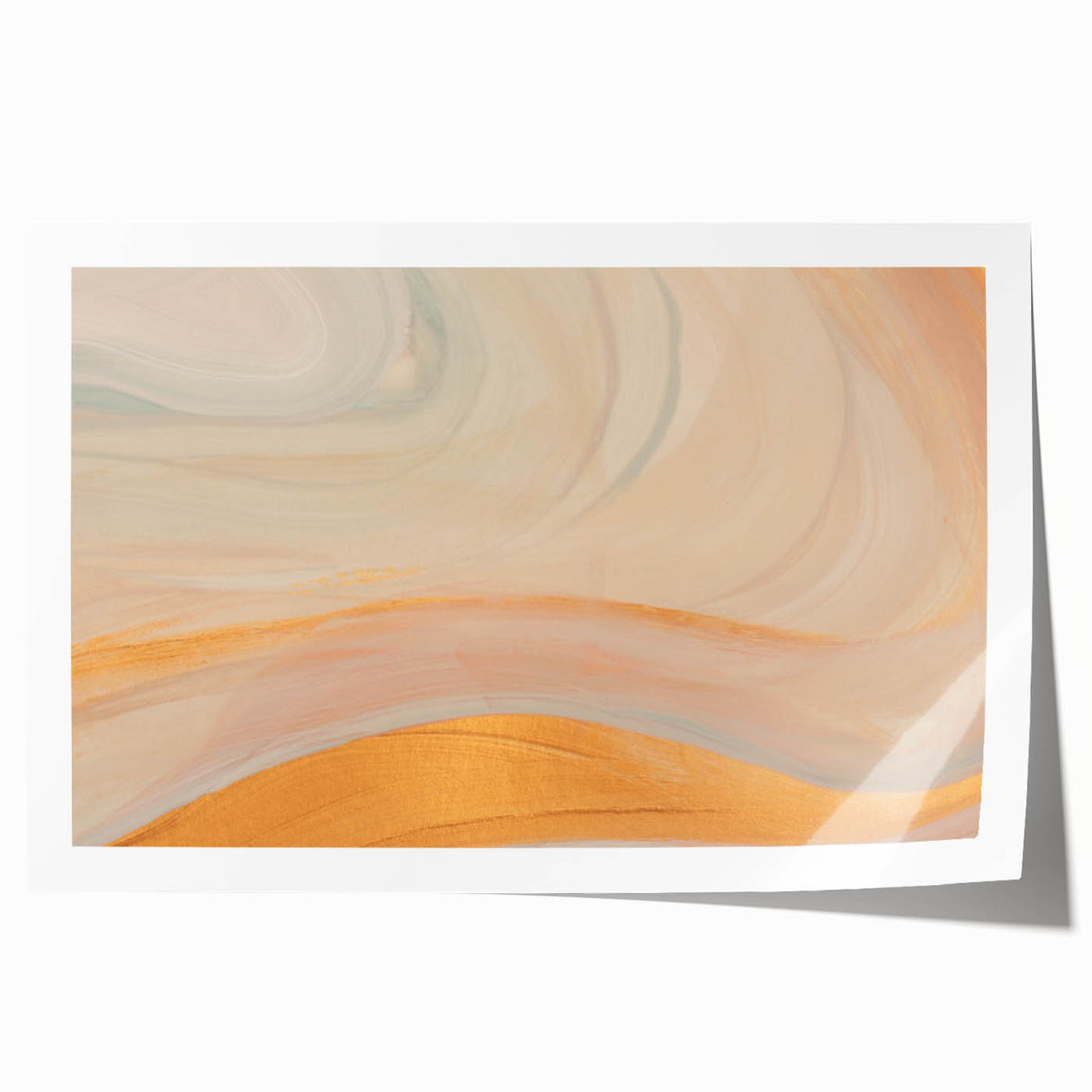 Peaceful Scenery Framed Art – Elegant Abstract Landscape Print
