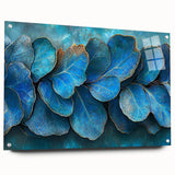 Teal Blossom Flow – Fluid Abstract Wall Art in Rich Blue Tones