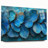 Teal Blossom Flow – Fluid Abstract Wall Art in Rich Blue Tones