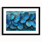 Teal Blossom Flow – Fluid Abstract Wall Art in Rich Blue Tones
