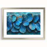 Teal Blossom Flow – Fluid Abstract Wall Art in Rich Blue Tones