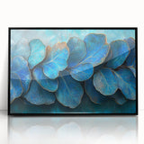 Teal Blossom Flow – Fluid Abstract Wall Art in Rich Blue Tones