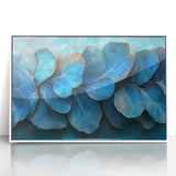 Teal Blossom Flow – Fluid Abstract Wall Art in Rich Blue Tones