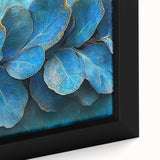 Teal Blossom Flow – Fluid Abstract Wall Art in Rich Blue Tones