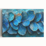 Teal Blossom Flow – Fluid Abstract Wall Art in Rich Blue Tones