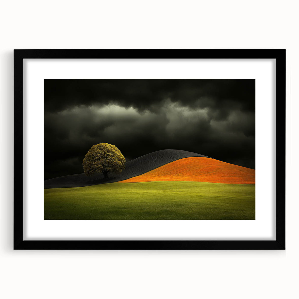 Dramatic Hillside Tree - Fine Art Photography Canvas Prints