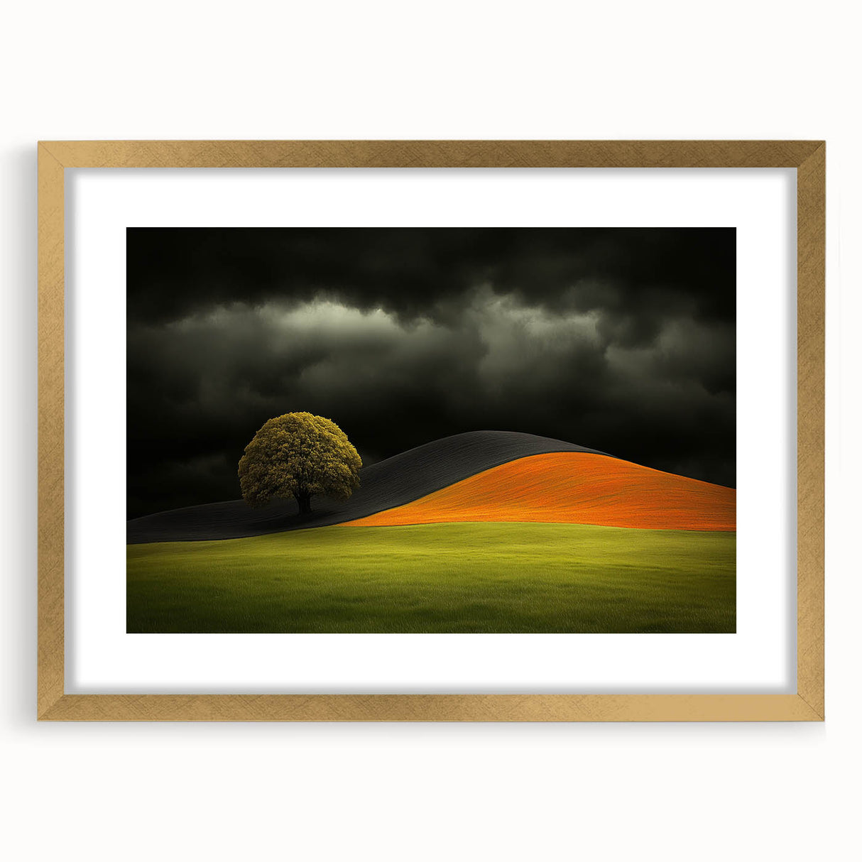 Dramatic Hillside Tree - Fine Art Photography Canvas Prints