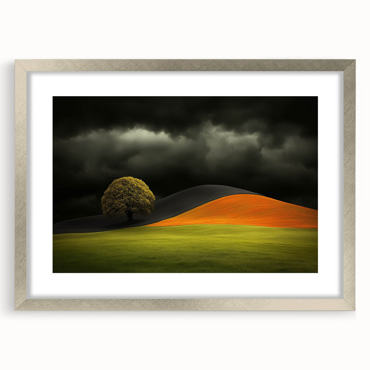 Dramatic Hillside Tree - Fine Art Photography Canvas Prints