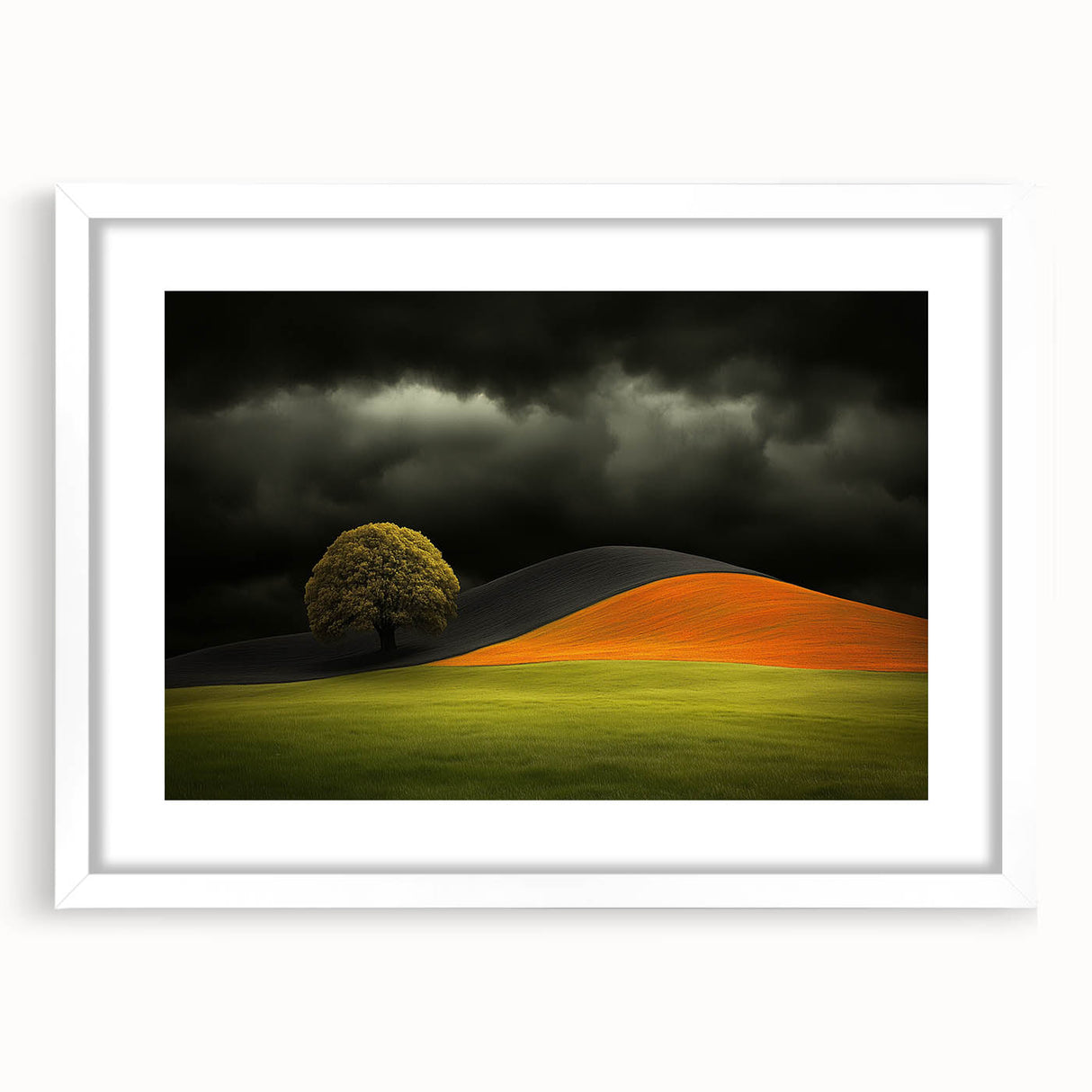Dramatic Hillside Tree - Fine Art Photography Canvas Prints