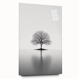 Minimalist Black & White Tree – Elegant Nature Art Print