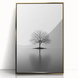 Minimalist Black & White Tree – Elegant Nature Art Print