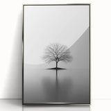 Minimalist Black & White Tree – Elegant Nature Art Print