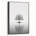 Minimalist Black & White Tree – Elegant Nature Art Print
