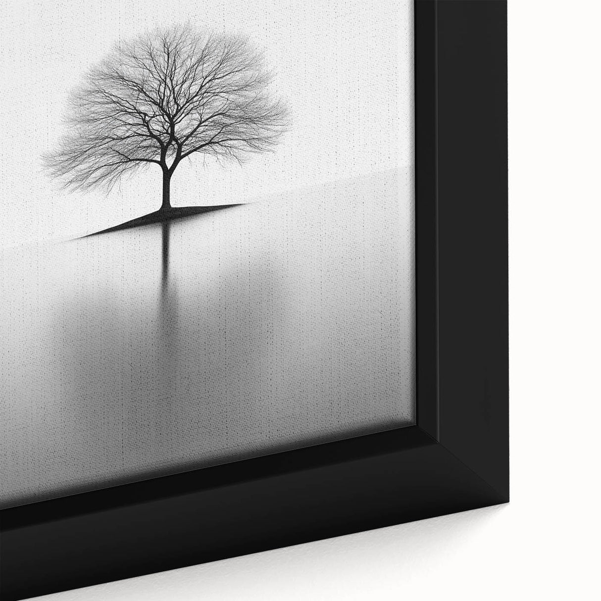 Minimalist Black & White Tree – Elegant Nature Art Print