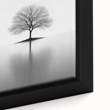 Minimalist Black & White Tree – Elegant Nature Art Print