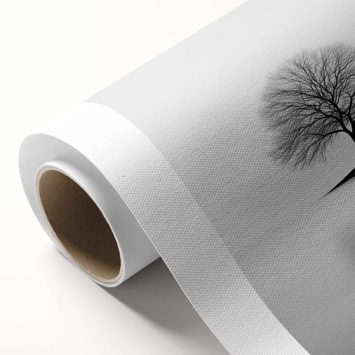 Minimalist Black & White Tree – Elegant Nature Art Print