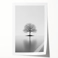 Minimalist Black & White Tree – Elegant Nature Art Print