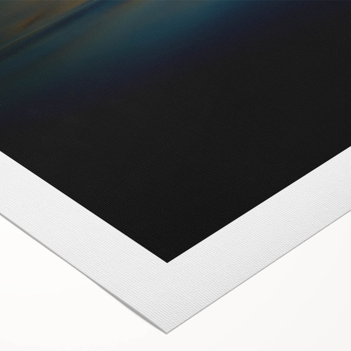 Minimalist Coastal Landscape Art – Dark Ocean Glow at Sunset