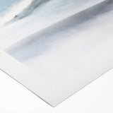 Large Abstract Wall Art – Serene Landscape Print in White & Gray