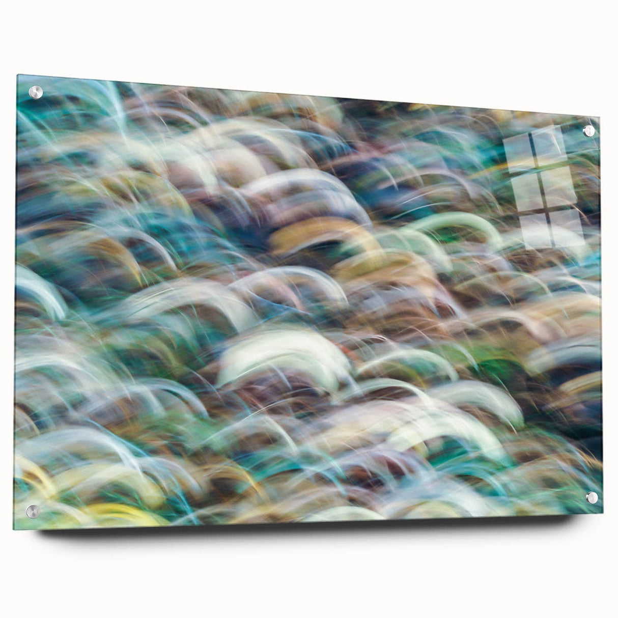 Aqua Resonance – Abstract Fluid Canvas Art with Teal and Gold